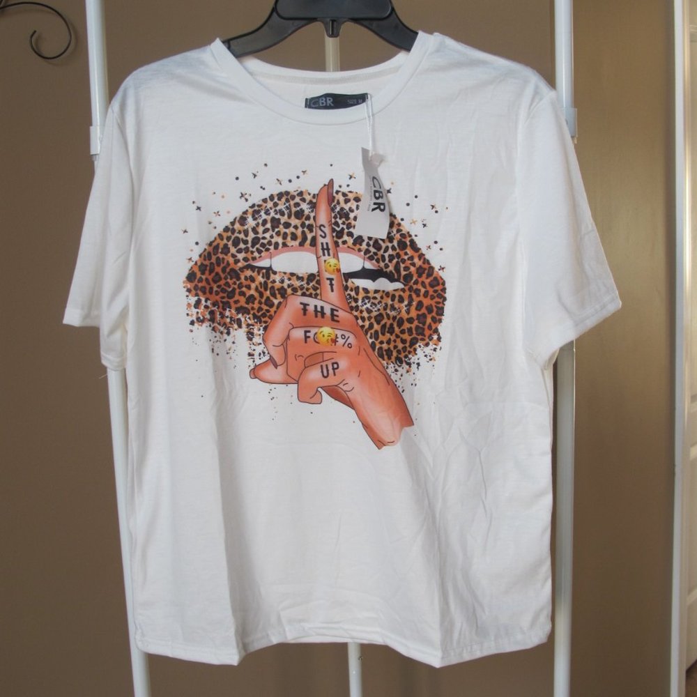 New - Shut the F#*% up Lip T-shirt